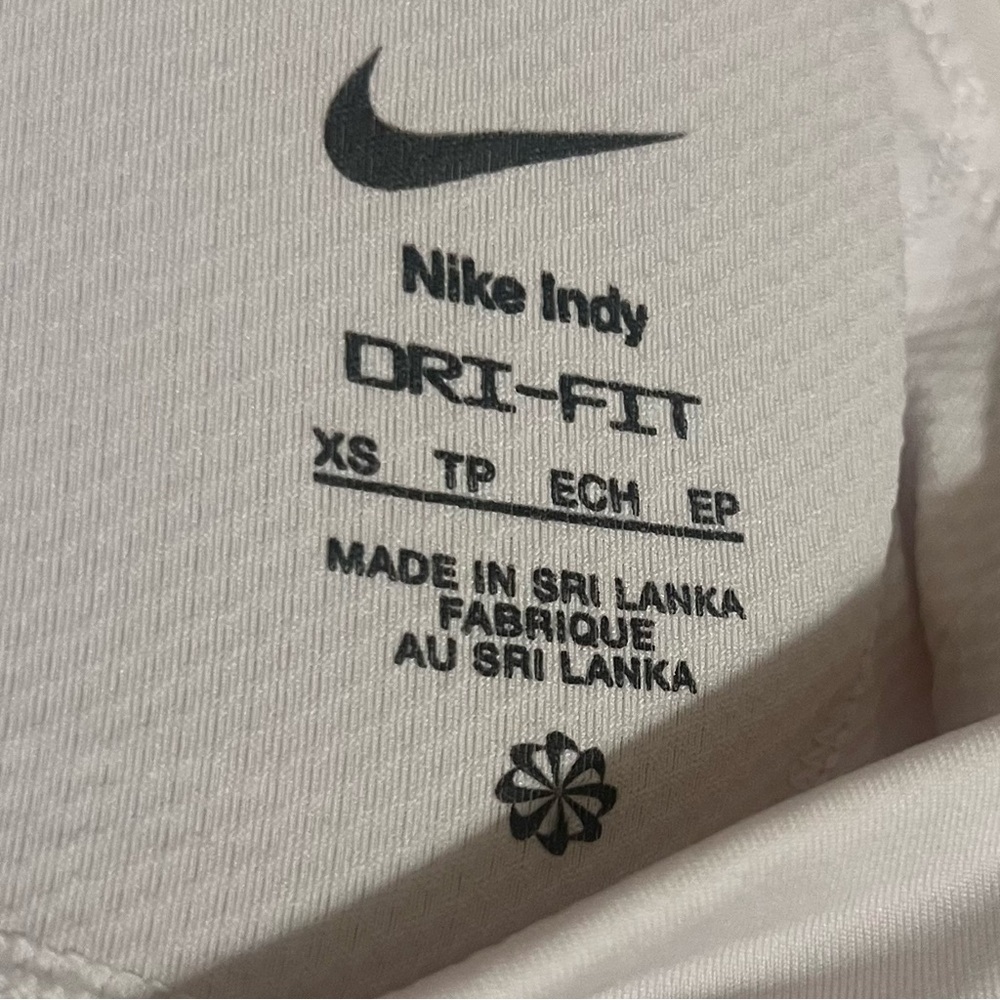Nike Indy Light Support Padded Adjustable Sports Bra White Size XS - Picture 4 of 4